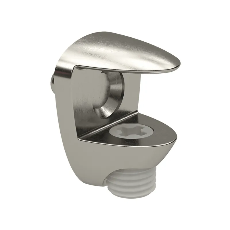 Supporto per ripiano in vetro GEON 8-10 mm / Nichel - 10 pezzi