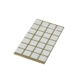 Base adesiva in feltro 20x20 / Bianca - lastra