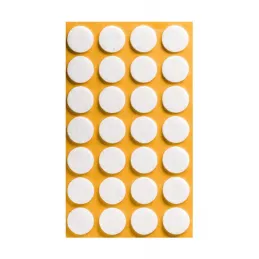 Base in felt adesiva 20 mm / Bianca – foglio