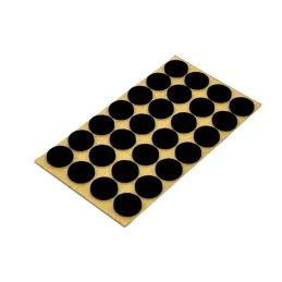 Cuscinetto adesivo in feltro 20 mm / Nero - foglio