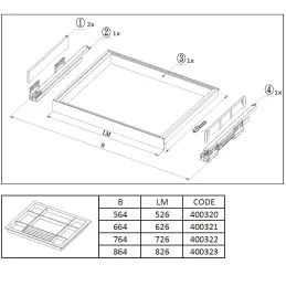 Organizzatore estraibile per gioielli NIKOL / Marrone