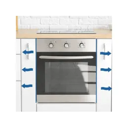 Profilo protettivo laterale per forno L+P / Acciaio inox - coppia