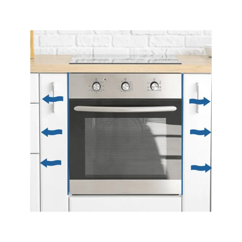 Profilo protettivo laterale per forno L+P / Acciaio inox - coppia
