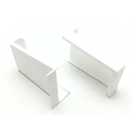 Set di coperture per ferramenta per ante sospese 806 – sinistra + destra / Bianco
