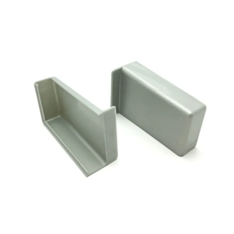 Set di coperture per ferramenta per porte scorrevoli 806 – Sinistra + Destra / Argento