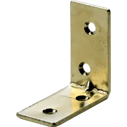 Squadra di giunzione 40 x 40 mm - 10 pz / Zinco giallo