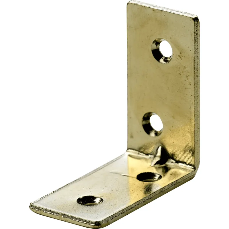 Squadra di giunzione 40 x 40 mm - 10 pz / Zinco giallo