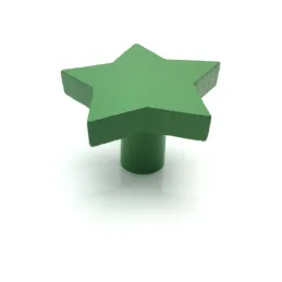 Pomello in legno STAR / Verde