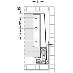 Box da cucina BLUM - Merivobox "K" 40kg / Bianco seta