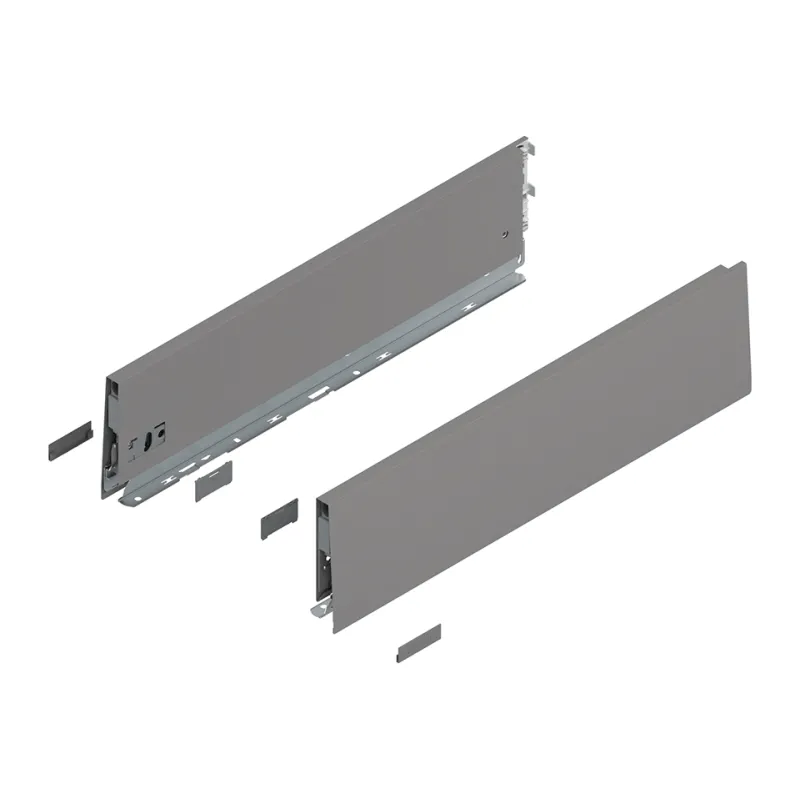 Sponde laterali BLUM Merivobox "K" 129 mm / grigio indio