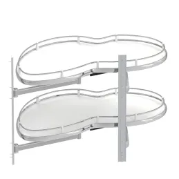 Marsupio angolare BEAN con ammortizzazione / Bianco - cromo