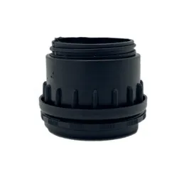 Terminale inferiore regolabile per gambe da tavolo da 60 mm / Nero