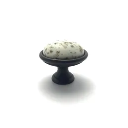 Pomello MOET / Porcellana con motivo – nero anticato