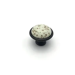 Pomello MOET / Porcellana con motivo – nero anticato