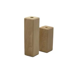 Gamba per mobile in legno 45x45 AGOS / Faggio verniciato