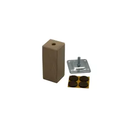 Gamba per mobile in legno 45x45 AGOS / Faggio verniciato