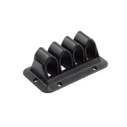 Supporto per cavi a 3 file / Nero opaco