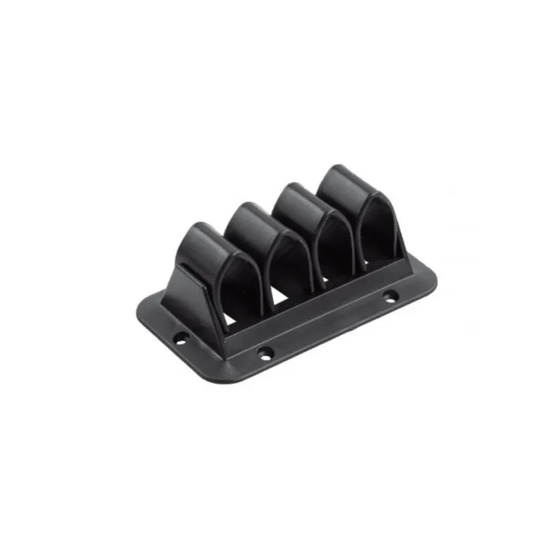 Supporto per cavi a 3 file / Nero opaco