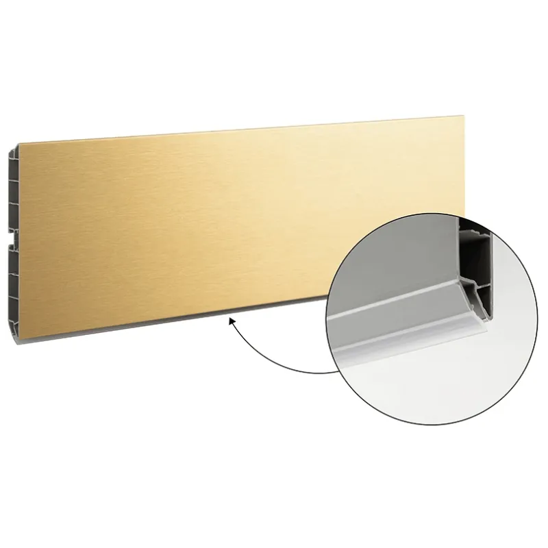 Zoccolo da cucina in plastica / Oro spazzolato