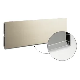 Zoccolo da cucina in plastica / Acciaio inox spazzolato