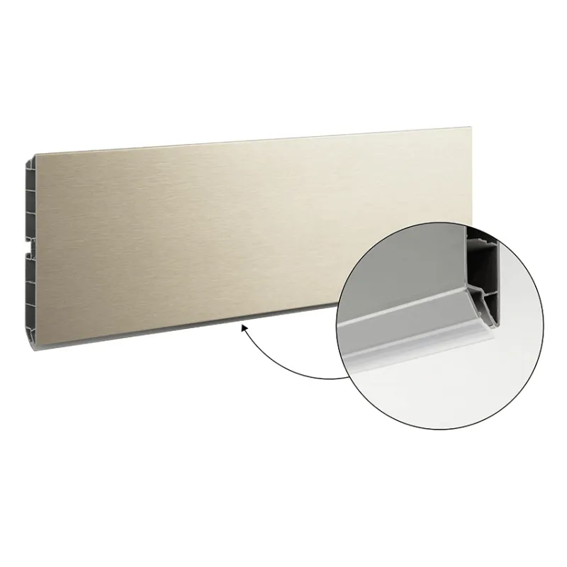 Zoccolo da cucina in plastica / Acciaio inox spazzolato