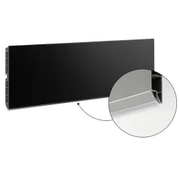 Zoccolo da cucina in plastica / Nero opaco
