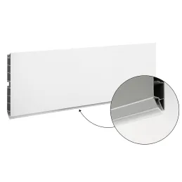 Zoccolino da cucina in plastica / Bianco opaco