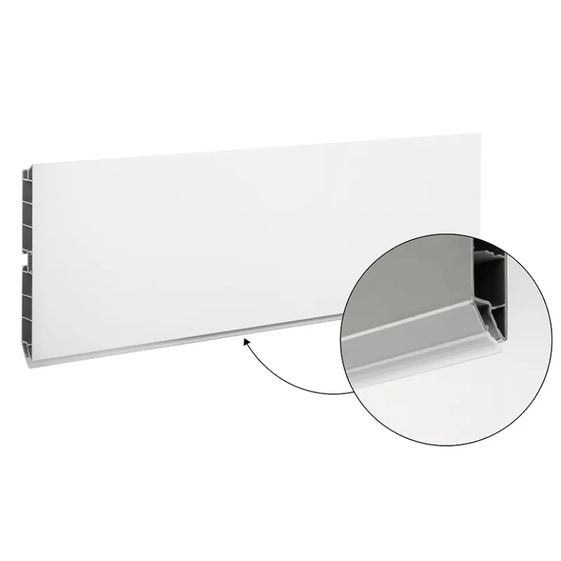 Zoccolino da cucina in plastica / Bianco opaco