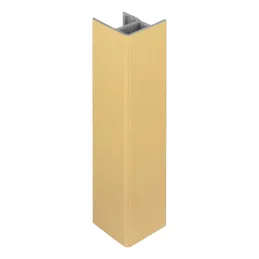 Connettore angolare per zoccolo 90° / Oro spazzolato