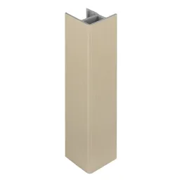 Giunto angolare per zoccolo 90° / Acciaio inox spazzolato