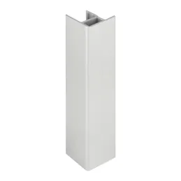 Giunto angolare per zoccolo 90° / alluminio spazzolato