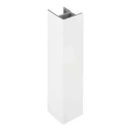 Giunto angolare per zoccolo 90° / Bianco opaco