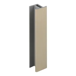 Giunto passante per battiscopa / Acciaio inox spazzolato