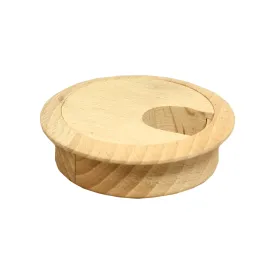 Passacavi in legno / Faggio grezzo