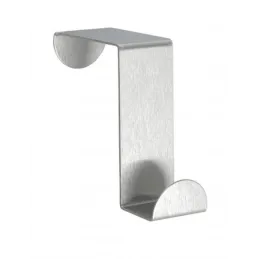 Appendiabiti da porta Z / Acciaio inox - 2 pezzi