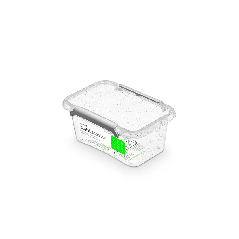 Contenitore antibatterico per alimenti da 0,5 l / Trasparente
