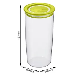 Contenitore per alimenti 1,2 L / Trasparente - giallo