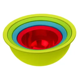 Set di ciotole colorate con colino – 4 pezzi