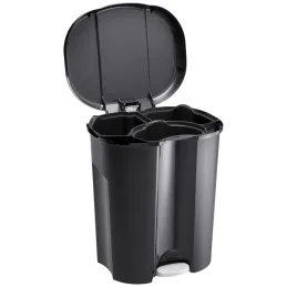 Pattumiera TRIO 2x15L + 1x10L / Nera