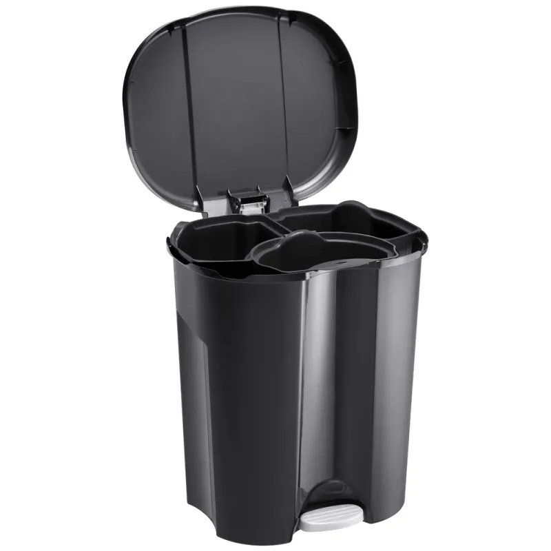 Pattumiera TRIO 2x15L + 1x10L / Nera
