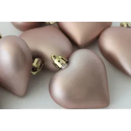 Set di decorazioni da appendere CUORE - 8 pz / Rosa