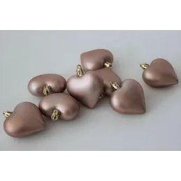 Set di decorazioni da appendere CUORE - 8 pz / Rosa