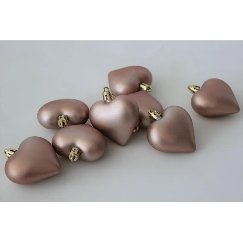 Set di decorazioni da appendere CUORE - 8 pz / Rosa