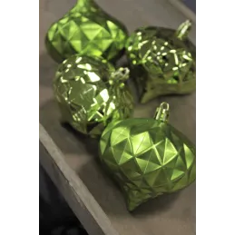 Set di decorazioni pendenti DIAMANT – 4 pezzi / Verde