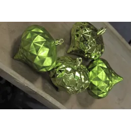 Set di decorazioni pendenti DIAMANT – 4 pezzi / Verde
