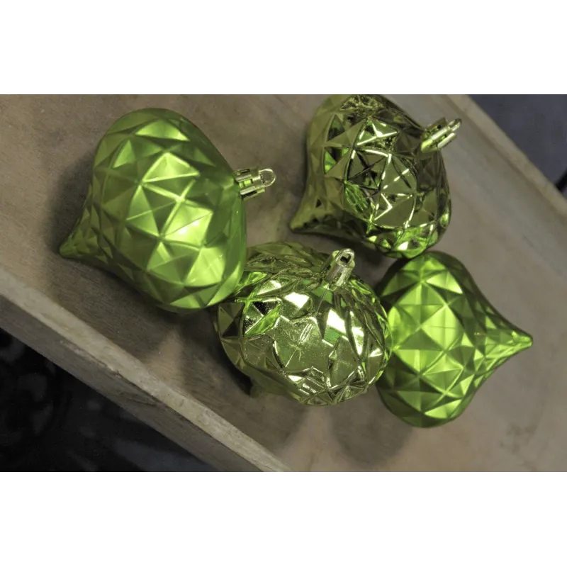 Set di decorazioni pendenti DIAMANT – 4 pezzi / Verde