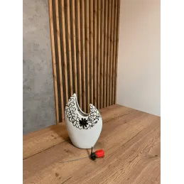 Vaso in ceramica MAGIC / Bianco