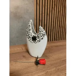 Vaso in ceramica MAGIC / Bianco