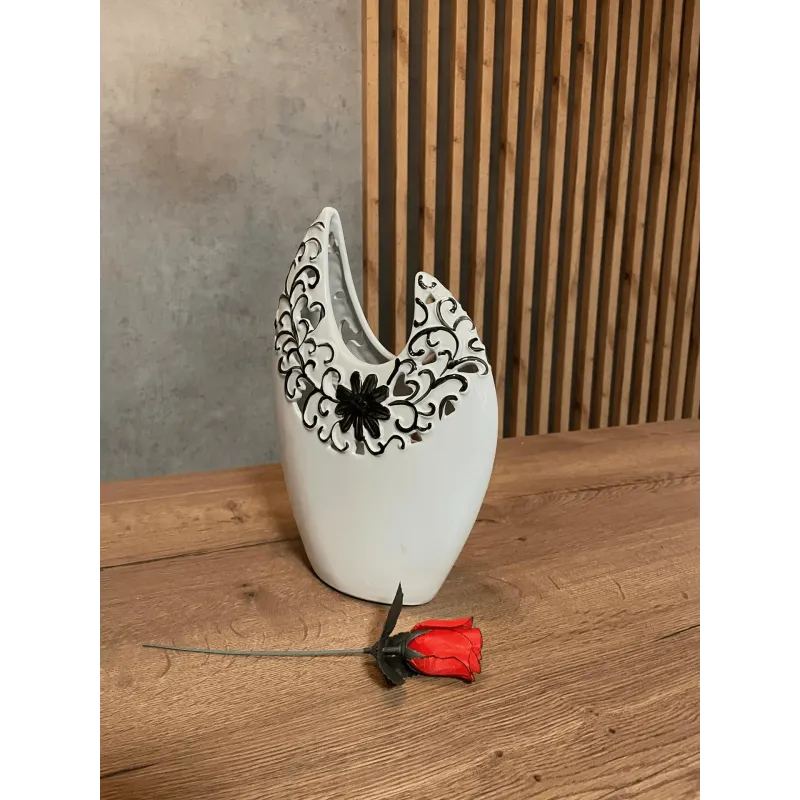 Vaso in ceramica MAGIC / Bianco