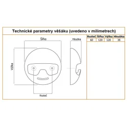Appendiabiti per bambini ROBOT / Bianco